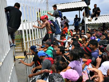 Migrants Push Through Guatemala Border