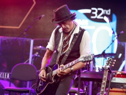 ANAHEIM, CA - JANUARY 21: Musician Joe Perry performs onstage at the TEC Awards during NAM