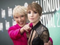 ThompsonAPcrop Actress Emma Thompson, left, poses with her daughter Gaia Romilly Wise, for photographers upon arrival at the premiere of the film 'The Meyerowitz Stories' during the London Film Festival in London, Friday, Oct. 6, 2017. (Photo by Vianney Le Caer/Invision/AP)