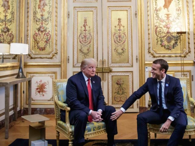 Trump and Macron (Christophe Petit-Tesson / AFP / Getty)