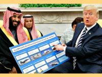 Trump, seen with Crown Prince Mohammed in the White House in March, has touted billions of dollars’ worth of arms deals with Saudis Trump, seen with Crown Prince Mohammed in the White House in March, has touted billions of dollars’ worth of arms deals with Saudis