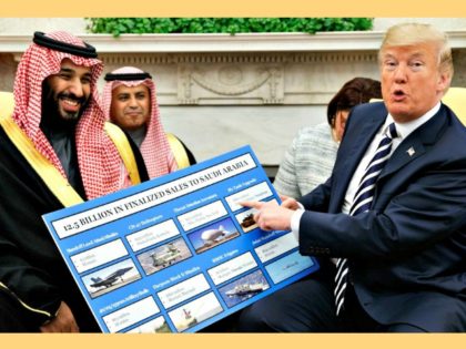 Trump, seen with Crown Prince Mohammed in the White House in March, has touted billions of