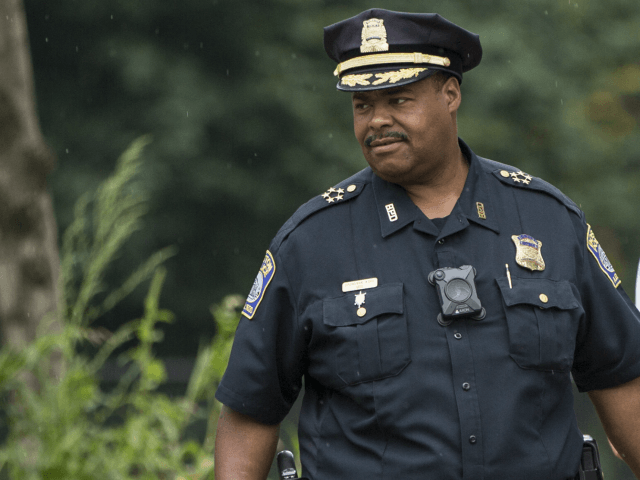 BOSTON, MA - AUGUST 18: Boston Police Chief William Gross, second from left, Boston Police