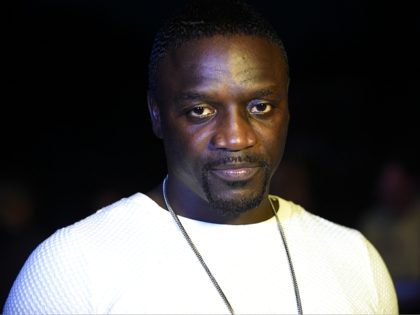 Rapper and songwriter Akon speaks during the unveiling ceremony of the Africa's first