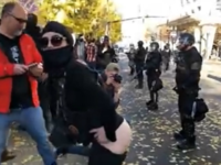 On Nov. 17, 2018 in downtown Portland, Ore., I was harassed by masked individuals connected to antifa. They encircled me, pushed me, and sprayed my camera with silly string. Antifa had gathered to oppose the #HimToo event, which sought to bring awareness to men who had been falsely accused of sex crimes. On Nov. 17, 2018 in downtown Portland, Ore., I was harassed by masked individuals connected to antifa. They encircled me, pushed me, and sprayed my camera with silly string. Antifa had gathered to oppose the #HimToo event, which sought to bring awareness to men who had been falsely accused of …