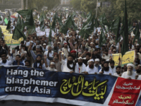 asia bibi protest Supporters of Pakistani radical religious Tehreek-e-Labbaik party protest against a Christian woman Asia Bibi, in Lahore, Pakistan, Friday, Oct. 19, 2018. Supporters from an extremist Islamist party have rallied to pressure judges to uphold a death sentence for a Christian woman convicted of blasphemy. Banner reads, " O prophet of …