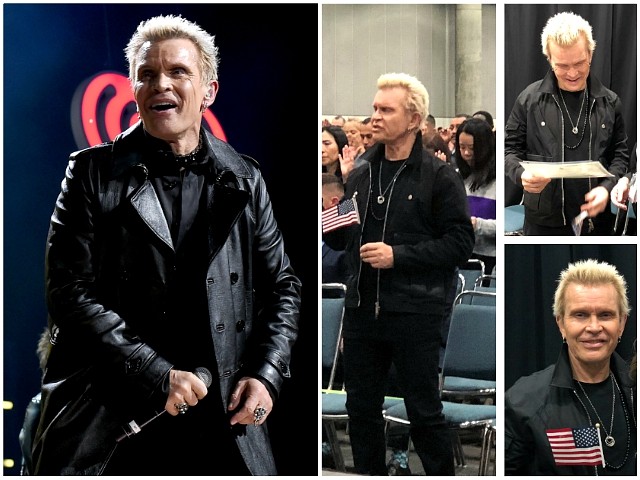 English Rock Star Billy Idol Celebrates Becoming a U.S. Citizen