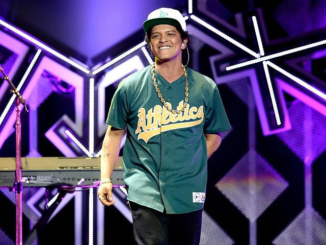 LOS ANGELES, CA - DECEMBER 02: Singer Bruno Mars performs onstage during 102.7 KIIS FM&#03