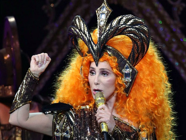 MELBOURNE, AUSTRALIA - OCTOBER 03: Cher performs during her Here We Go Again Tour at Rod Laver Arena on October 3, 2018 in Melbourne, Australia. (Photo by Scott Barbour/Getty Images)