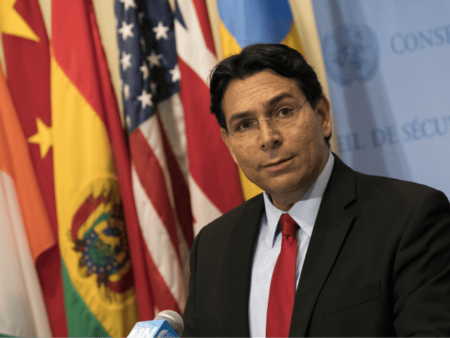 NEW YORK, NY - JULY 24: Israeli ambassador to the United Nations Danny Danon speaks during a brief press conference before a United Nations Security Council meeting at UN Headquarters, July 24, 2018 in New York City. Danon called on the United Nations to recognize Hamas as a terrorist organization. …