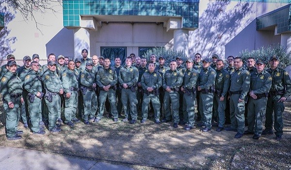 Forty-two members of the Laredo Sector Mobile Response Team prepare to deploy to the San Diego Sector. (Photo: U.S. Border Patrol/Laredo Sector)