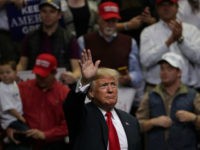 pres-donald-trump-rally-tennessee-11418-getty CHATTANOOGA, TENNESSEE - NOVEMBER 04: U.S. President Donald Trump waves during a campaign rally for Rep. Marsha Blackburn (R-TN) and other Tennessee Republican candidates at the McKenzie Arena November 4, 2018 in Chattanooga, Tennessee. Blackburn, who represents Tennessee's 7th Congressional district in the U.S. House, is running in a tight …