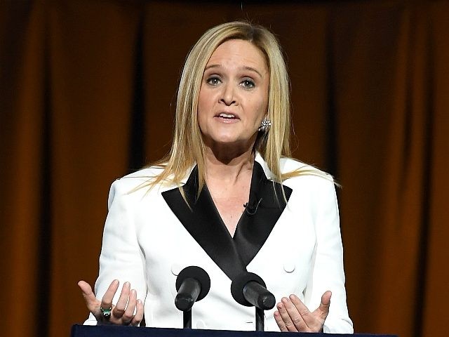 WASHINGTON, DC - APRIL 29: Host Samantha Bee speaks onstage during Full Frontal With Samantha Bee's Not The White House Correspondents' Dinner at DAR Constitution Hall on April 29, 2017 in Washington, DC. (Photo by Dimitrios Kambouris/Getty Images for TBS)