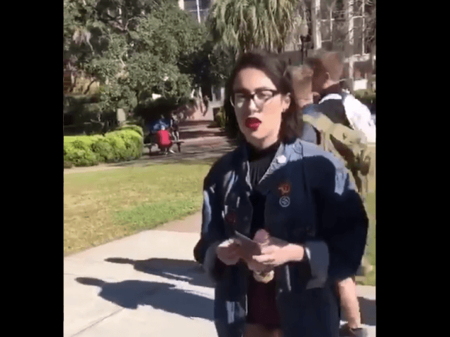 A self-described volunteer with Democratic gubernatorial candidate Andrew Gillum‘s campaign has been criminally charged after throwing chocolate milk on a Republican campaigning on Florida State University’s campus. Florida State University police arrested 19-year-old Shelby Shoup on Thursday, according to the Leon County Sheriff’s Office. She is charged with one count …