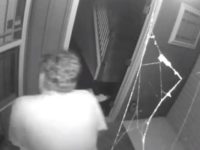 A home intrusion suspect was hospitalized after allegedly ignoring a mother who said, "I have a gun, I will shoot you."