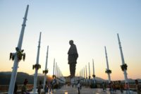 Indian officials were concerned that community groups could stage protests to demand compensation for land taken to erect the Statue of Unity