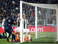 A 90th-minute own goal by Leonardo Bonucci condemned Juventus to their first defeat of the season