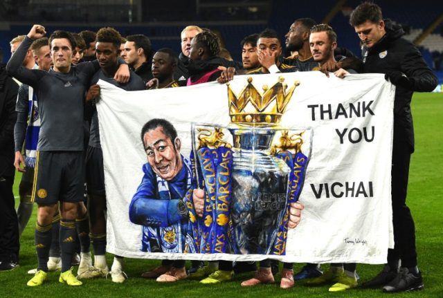 Leicester return to King Power Stadium for emotional farewell to Vichai