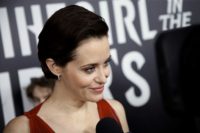 British actress Claire Foy -- shown here at a New York screening of "The Girl In The Spider's Web" -- won an Emmy this year for her portrayal of Queen Elizabeth II in Netflix's "The Crown"