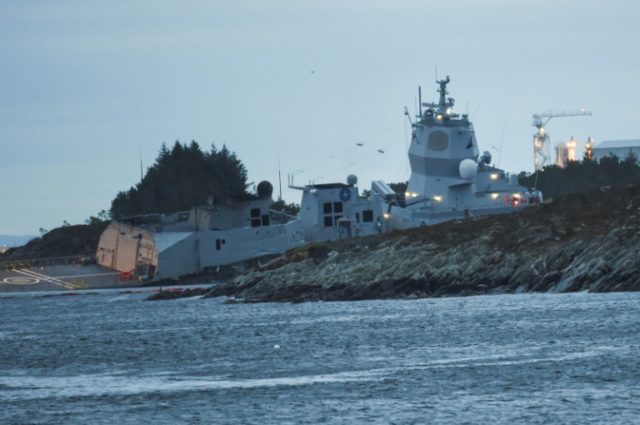 Race to stop Norway frigate sinking after oil tanker collision