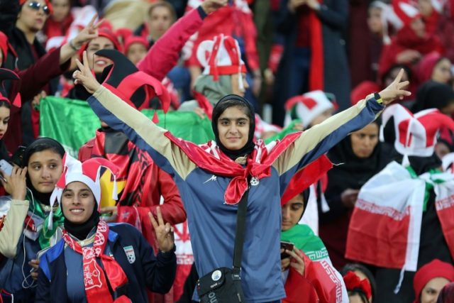 Iran women debate if biggest football attendance spells victory