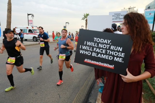 Campaigners use Beirut Marathon to urge action on rape