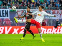 Poulsen opened the scoring as Leipzig brushed aside Bayer Leverkusen