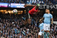Manchester United's French midfielder Paul Pogba misses Sunday's derby with Manchester City due to injury