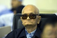 'Brother Number 2' Nuon Chea, 92 -- seen here in 2014 -- was found guilty along with the Khmer Rouge's former head of state