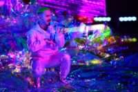 Colombian singer J Balvin performs during the 19th Annual Latin Grammy Awards in Las Vegas