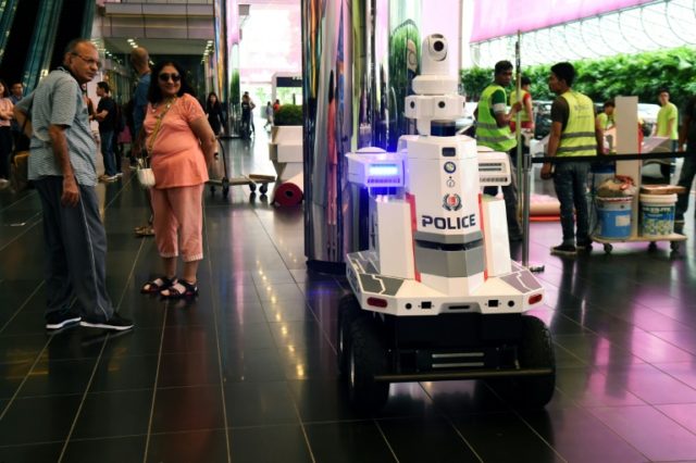 'Robocop' on patrol at Singapore summit