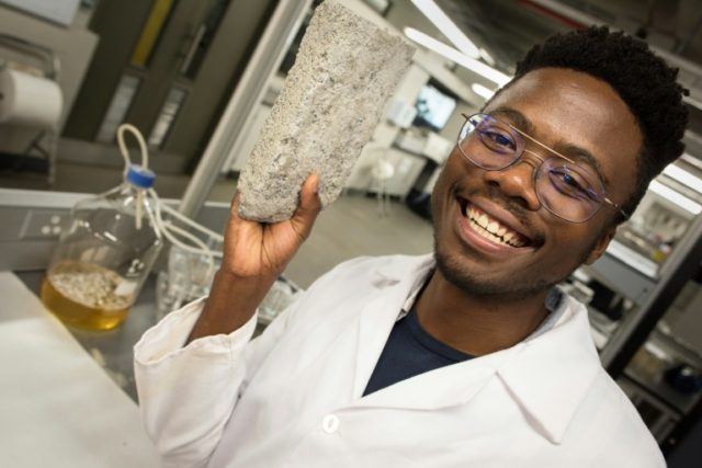 Waste not: South Africa makes world's first human urine brick