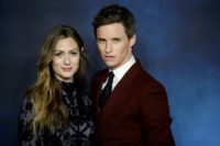 Eddie Redmayne, star of box-office hit "Fantastic Beasts: The Crimes of Grindelwald," poses with his wife Hannah Bagshawe at the film's recent London preview