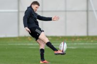 Beauden Barrett has retained his place at fly-half for New Zealand's Test against Italy.