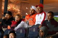 Neymar and Kylian Mbappe watched PSG's win over Toulouse at the weekend from the stands as they nursed injuries