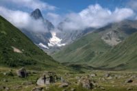 Georgia's Chiukhi Massif in the Caucasus Mountains