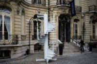 More than two dozen wrought-iron steps from the Eiffel Tower structure were sold to a Middle East collector