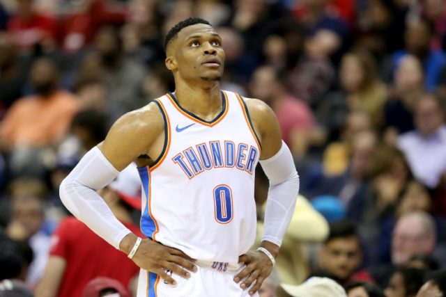 Westbrook triple-double fuels Thunder, Harden fires but Rockets fall