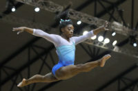 Biles, not at exquisite best, wins 4th all-around at worlds