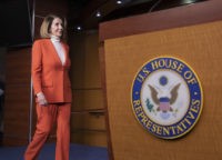 APTOPIX Democrats Pelosi Nancy Pelosi House Minority Leader Nancy Pelosi, D Calif., arrives to face reporters at a news conference at the Capitol in Washington, Thursday, Nov. 15, 2018. (AP Photo/J. Scott Applewhite) Nancy Pelosi