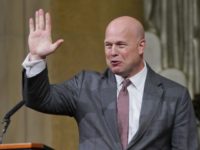 Trump Whitaker Matthew G. Whitaker Acting Attorney General Matthew Whitaker gestures after speaking at the Dept. of Justice's Annual Veterans Appreciation Day Ceremony, Thursday, Nov. 15, 2018, at the Justice Department in Washington. (AP Photo/Pablo Martinez Monsivais) Matthew G. Whitaker