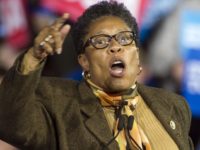 In this Nov. 6, 2016, file photo, Rep. Marcia Fudge, D-Ohio, speaks at a campaign rally for then-Democratic presidential candidate Hillary Clinton in Cleveland. Fudge, who is considering a run for speaker of the House, is walking back her past support for a man suspected of stabbing his ex-wife. Fudge …