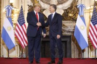 The Latest: Trump meets with Argentine President Macri