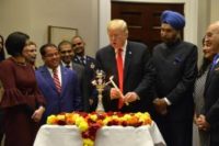 Trump participates in Diwali ceremony