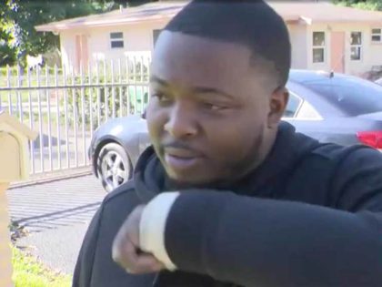 MIAMI GARDENS, FLA. (WSVN) - A good Samaritan risked his life to save an elderly woman ins