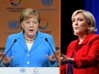 Angela Merkel and Marine Le Pen Angela Merkel and Marine Le Pen