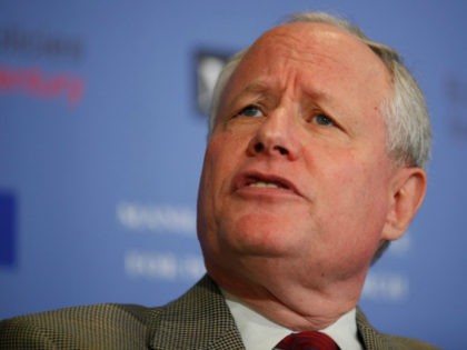 The Weekly Standard Editor William Kristol (L) leads a discussion on PayPal co-founder and