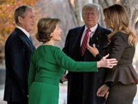 Trumps Meet the Bush Family in Washington Prior to Bush Sr. Funeral