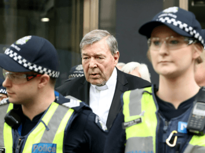 MAY 02: Cardinal George Pell leaves Melbourne Magistrates' Court on May 2, 2018 in Melbourne, Australia. Cardinal Pell was committed to stand trial on Tuesday, after a month-long committal hearing. Cardinal Pell is Australia's highest ranking Catholic and the third most senior Catholic at the Vatican, where he was responsible …