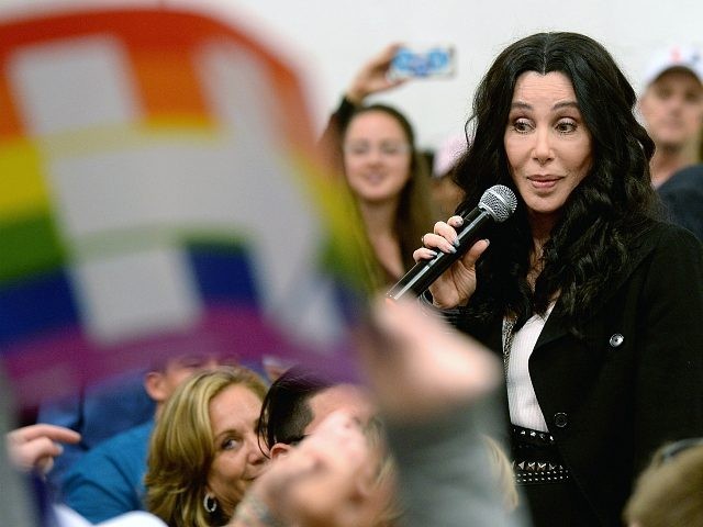 MIAMI, FL - NOVEMBER 07: Cher campaigns for Hillary Clinton on November 7, 2016 in Miami, Florida. (Photo by Gustavo Caballero/Getty Images)